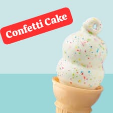 Dairy Queen's -Confetti Cake Cone
